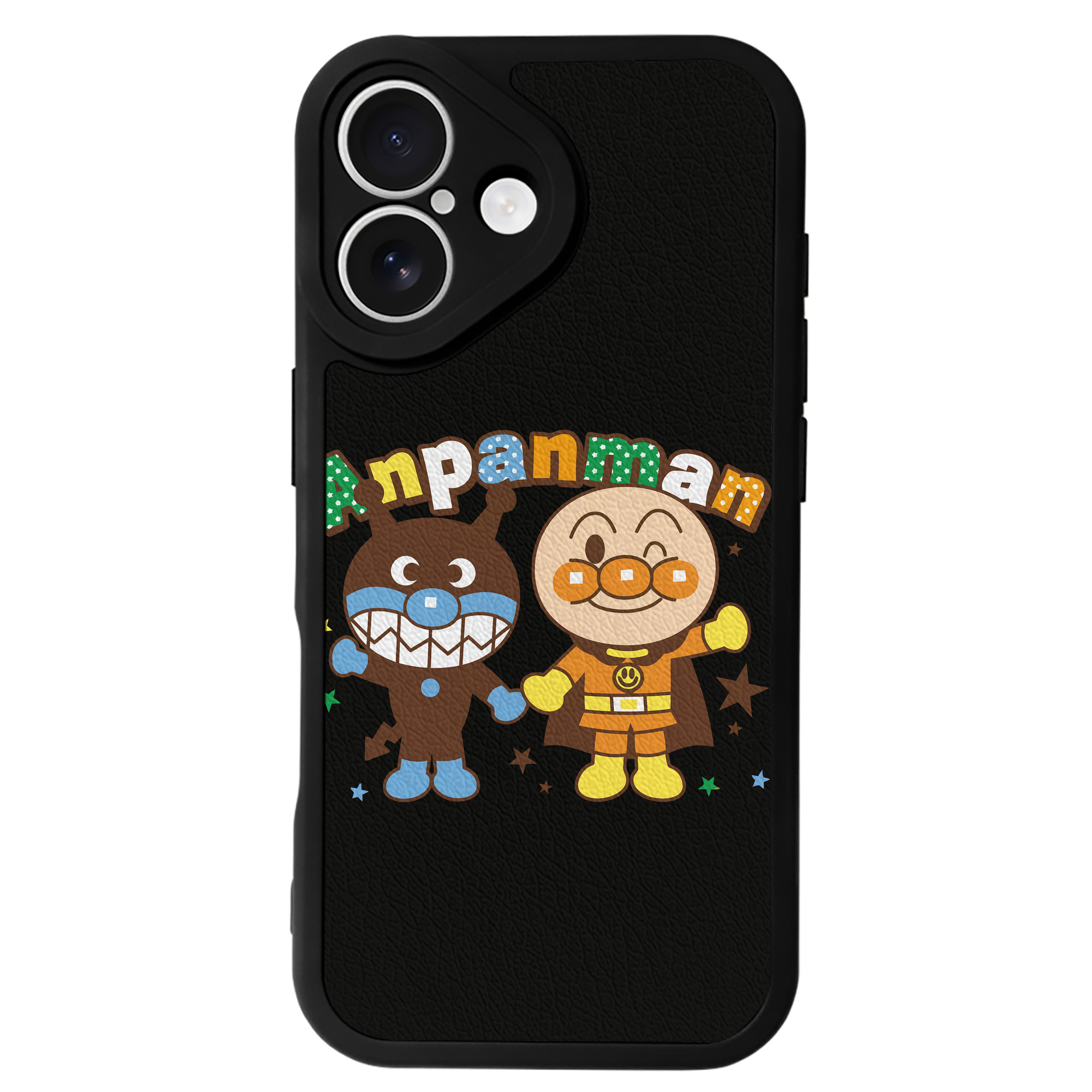 （画像用） アンパンマン Anpanman 【iPhone 16シリーズ対応】シリコンスマホケース（レザー調） 材質：シリコン